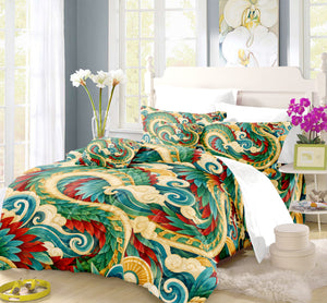 Mesoamerican Civilizations Duvet Cover Set - Print 12
