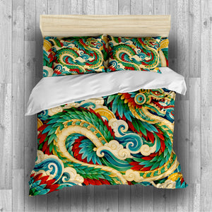 Mesoamerican Civilizations Duvet Cover Set - Print 7
