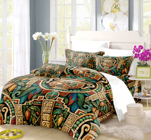 Mesoamerican Civilizations Duvet Cover Set - Print 24