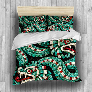 Mesoamerican Civilizations Duvet Cover Set - Print 25