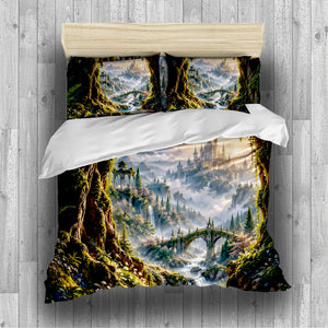 Fantasy Castle Forest Duvet Cover Set - Print 7