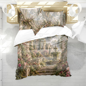 Fantasy Castle Forest Duvet Cover Set - Print 17