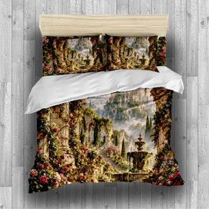 Fantasy Castle Forest Duvet Cover Set - Print 13