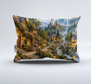 Fantasy Castle Forest Duvet Cover Set - Print 28