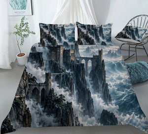 Fantasy Castle Forest Duvet Cover Set - Print 33