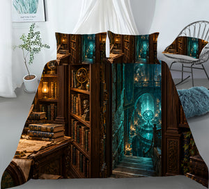 Enchanted Library Duvet Cover Set - Print 21