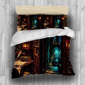 Enchanted Library Duvet Cover Set - Print 19