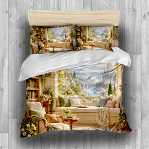 Enchanted Library Duvet Cover Set - Print 31