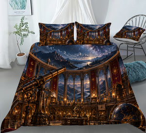 Celestial Observatory Duvet Cover Set - Print 3