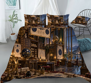 Celestial Observatory Duvet Cover Set - Print 21