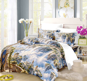 Floating Sky Kingdom Duvet Cover Set - Print 6