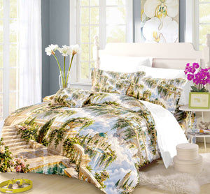 Floating Sky Kingdom Duvet Cover Set - Print 12