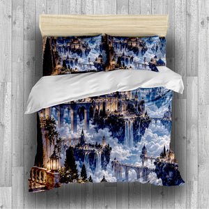 Floating Sky Kingdom Duvet Cover Set - Print 19
