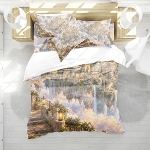 Floating Sky Kingdom Duvet Cover Set - Print 29