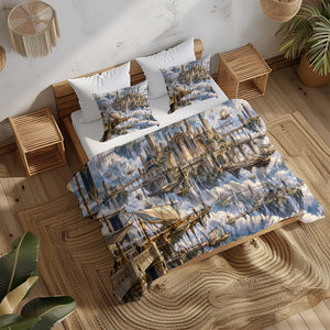 Floating Sky Kingdom Duvet Cover Set - Print 32