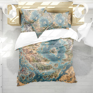Fantasy World Map Duvet Cover Set - Print 5