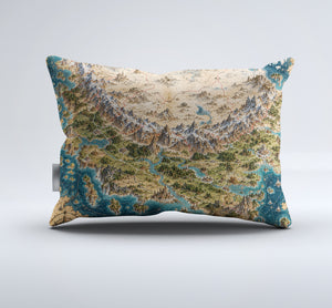 Fantasy World Map Duvet Cover Set - Print 10