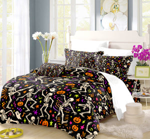 Skeleton Duvet Cover Set - Print 18