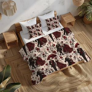 Skeleton Duvet Cover Set - Print 32