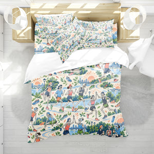 Skeleton Active Life Duvet Cover Set - Print 17