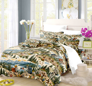 Skeleton Active Life Duvet Cover Set - Print 30