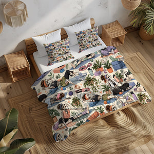 Skeleton Active Life Duvet Cover Set - Print 32