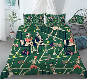 Skeleton Lifestyle Sports Duvet Cover Set - Print 9