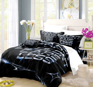 COULDN'T CARE LESS Duvet Cover Set - Print 12