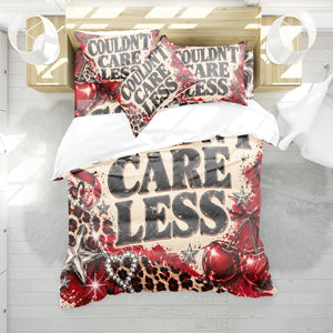 COULDN'T CARE LESS Duvet Cover Set - Print 17