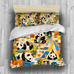 Panda Kids Story & Play Duvet Cover Set - Print 31