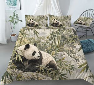 Panda Adult Nature & Quiet Home Duvet Cover Set - Print 3