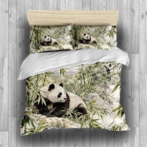 Panda Adult Nature & Quiet Home Duvet Cover Set - Print 1