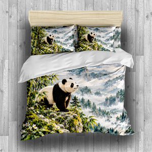 Panda Adult Nature & Quiet Home Duvet Cover Set - Print 7