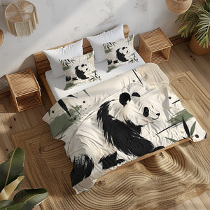 Panda Adult Nature & Quiet Home Duvet Cover Set - Print 14