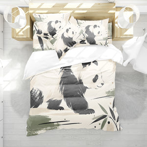 Panda Adult Nature & Quiet Home Duvet Cover Set - Print 17