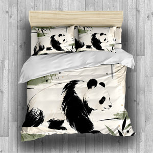 Panda Adult Nature & Quiet Home Duvet Cover Set - Print 13