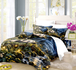 Panda Adult Nature & Quiet Home Duvet Cover Set - Print 24