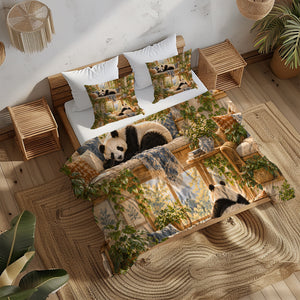 Panda Adult Nature & Quiet Home Duvet Cover Set - Print 32