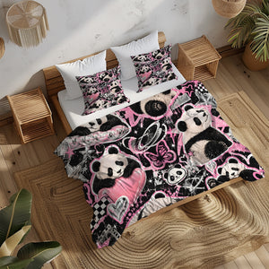 Panda × American Interest Culture Duvet Cover Set - Print 2