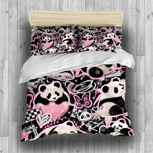 Panda × American Interest Culture Duvet Cover Set - Print 1