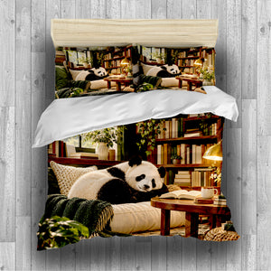 Panda × American Interest Culture Duvet Cover Set - Print 13