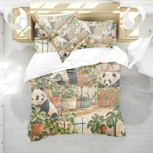 Panda × American Interest Culture Duvet Cover Set - Print 29
