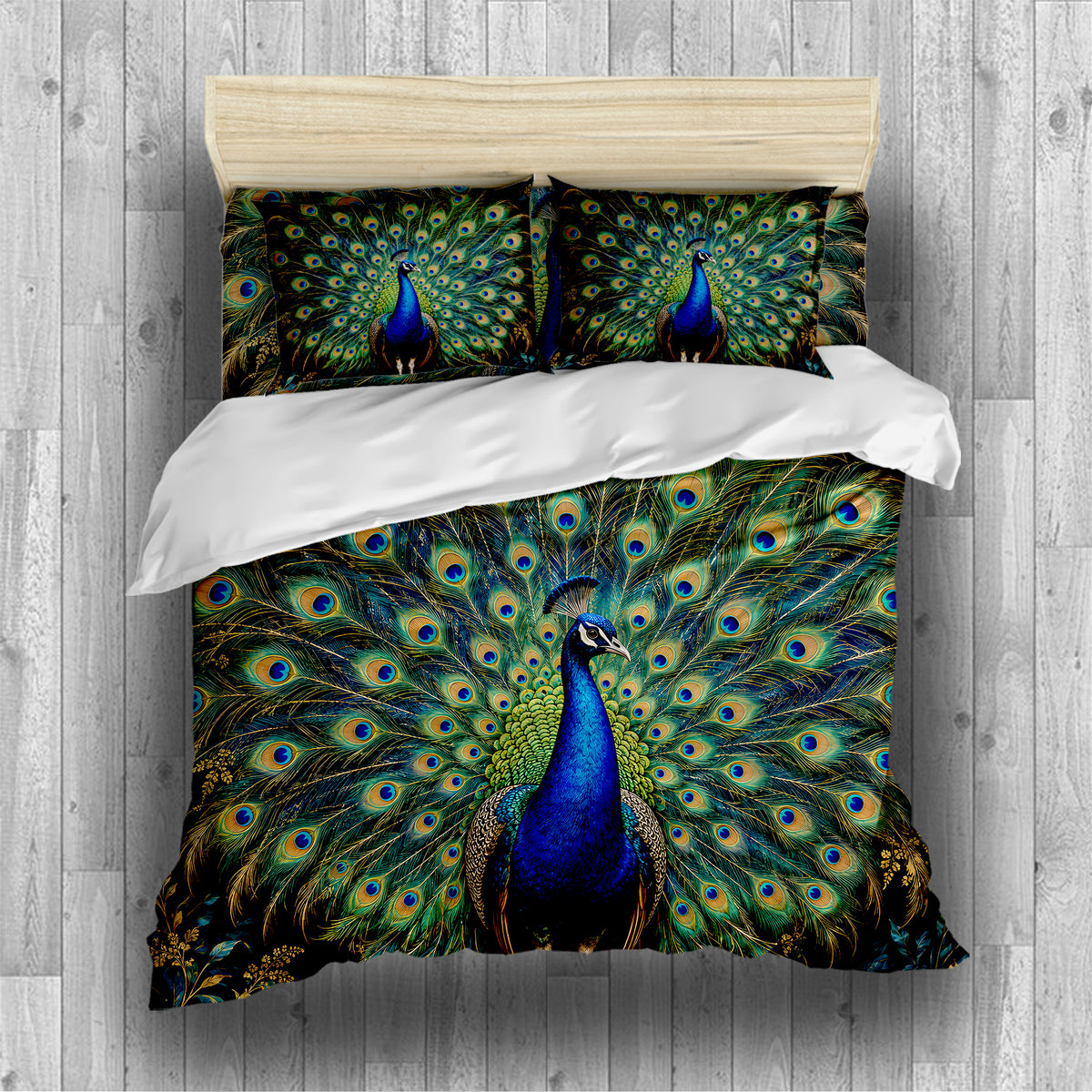 Regal Peacock Duvet Cover Set