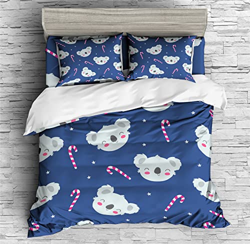 Koala Rainbow Duvet Cover Set