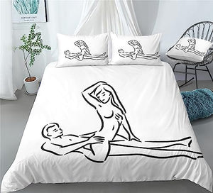 Passionate Couple Duvet Cover Set - Print 5