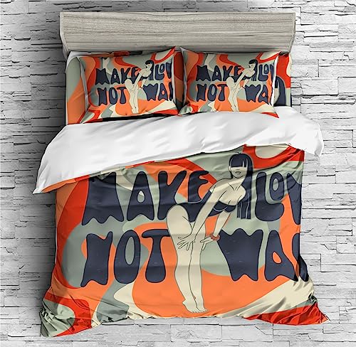 Red Lips Bedding Girl Banana Bikini Duvet Cover Set