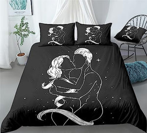 Passionate Couple Duvet Cover Set - Print 9