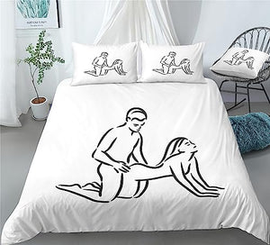 Passionate Couple Duvet Cover Set - Print 7