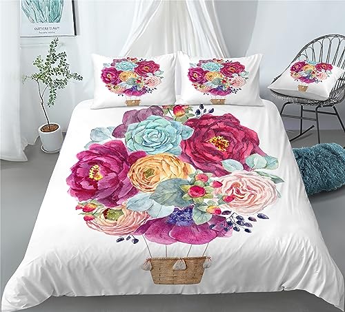 Hand-Painted Cactus Duvet Cover Set
