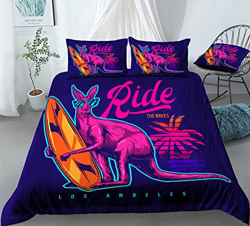 Kangaroo Animals Bedding Kangaroo Australia Print Duvet Cover Set